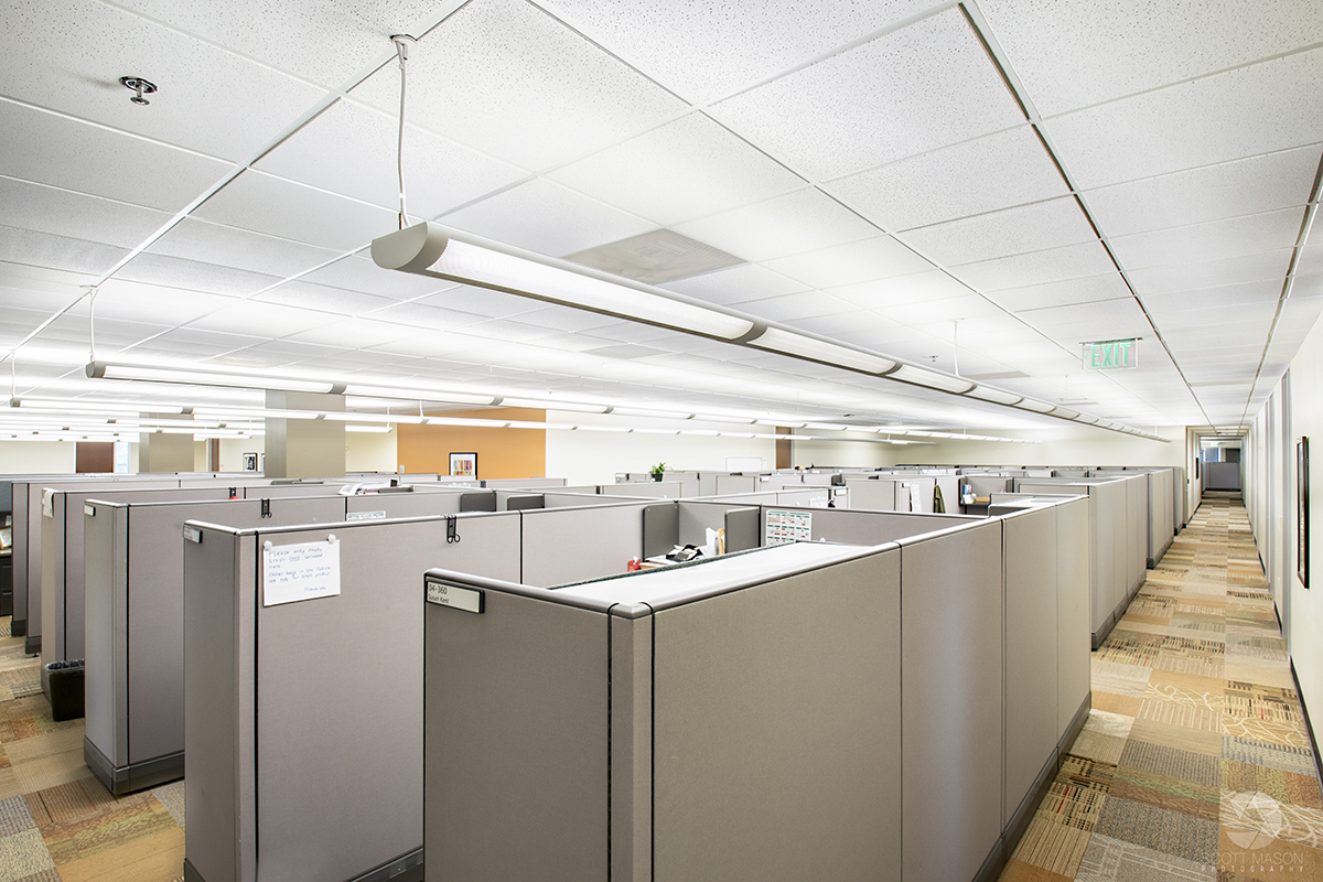 office cubicles at Research Plaza office in Austin, TX