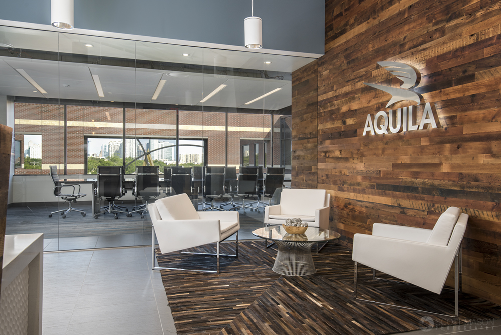 a photograph of Aquila Commercial's office lobby