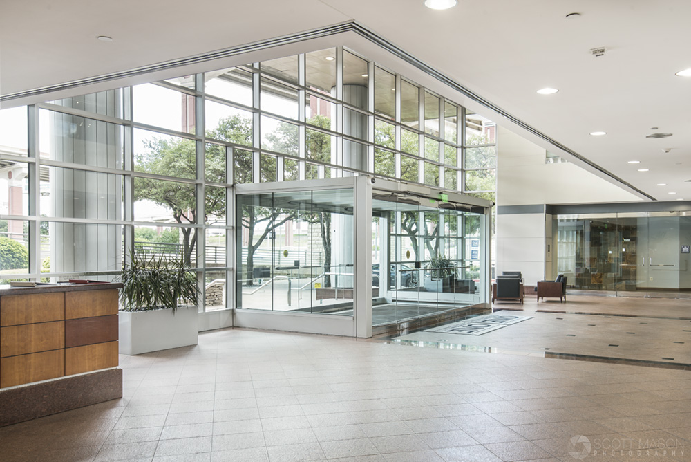 the lobby interior of One International Center