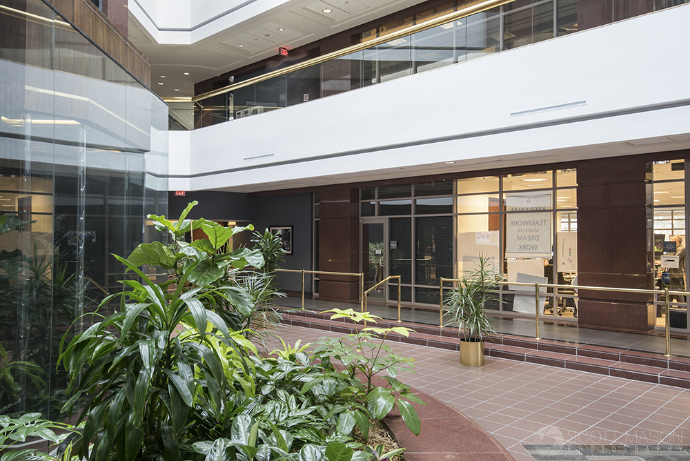 Interior photo of Texas Mutual Insurance first floor office in Austin