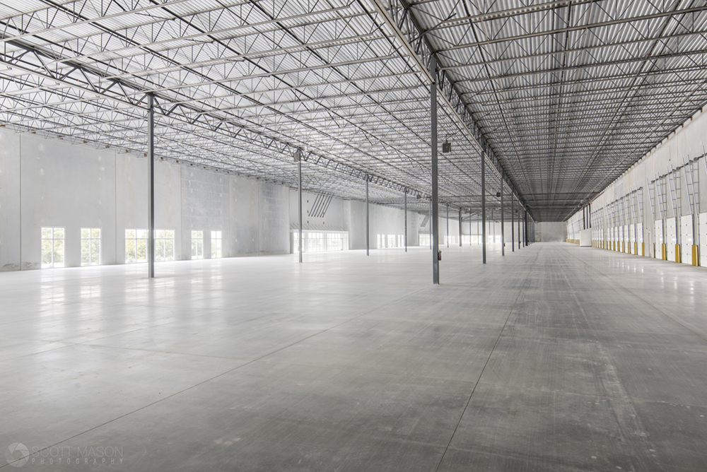 an interior photo ofan industrial building in Austin, Commerce Center South