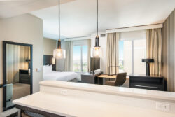 Single room at the Residence Inn Houston at NRG Park