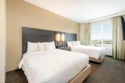 Double beds at the Residence Inn Houston at NRG Park