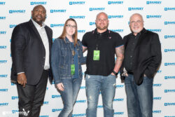 a posed meet-and-greet photo