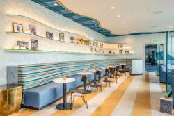 interior photo of the Fairmont Austin Rules and Regs bar