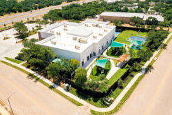 a drone photograph of a daycare in Austin