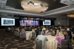 a wide room photo of the Grand Ballroom at the JW Mariott